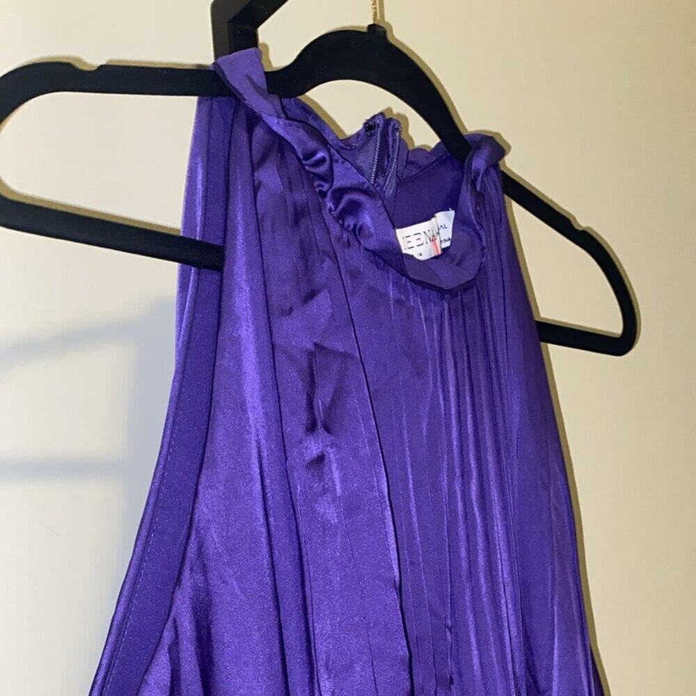Ieena Duggal - Sleeveless High Halter Neck Short Dress - Picture 4 of 12
